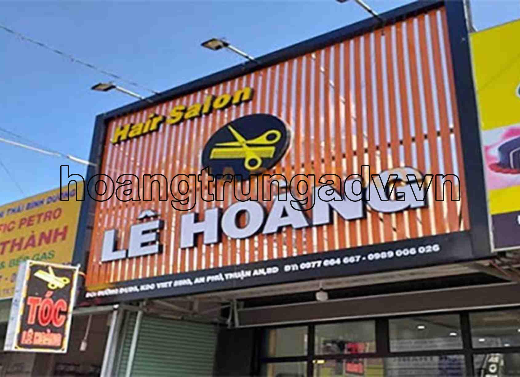 Thi công biển quảng cáo thanh lam tôn giá rẻ