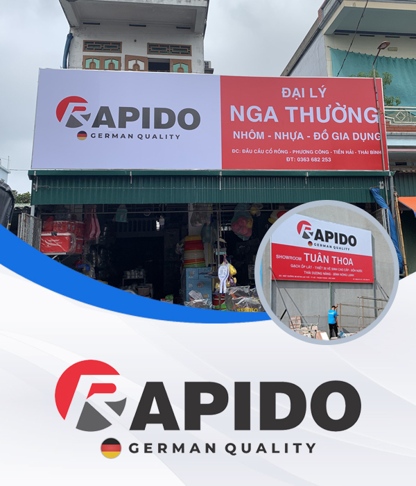 Thi Công Hệ Thống Cửa Hàng Rapido