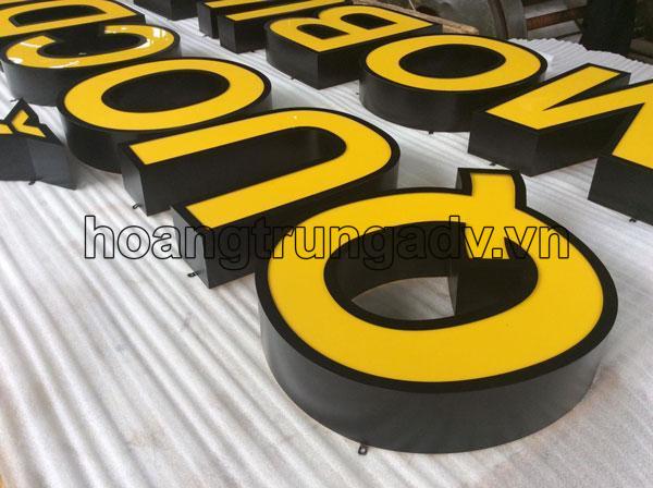 Làm chữ nổi mica đẹp tại hà nội
