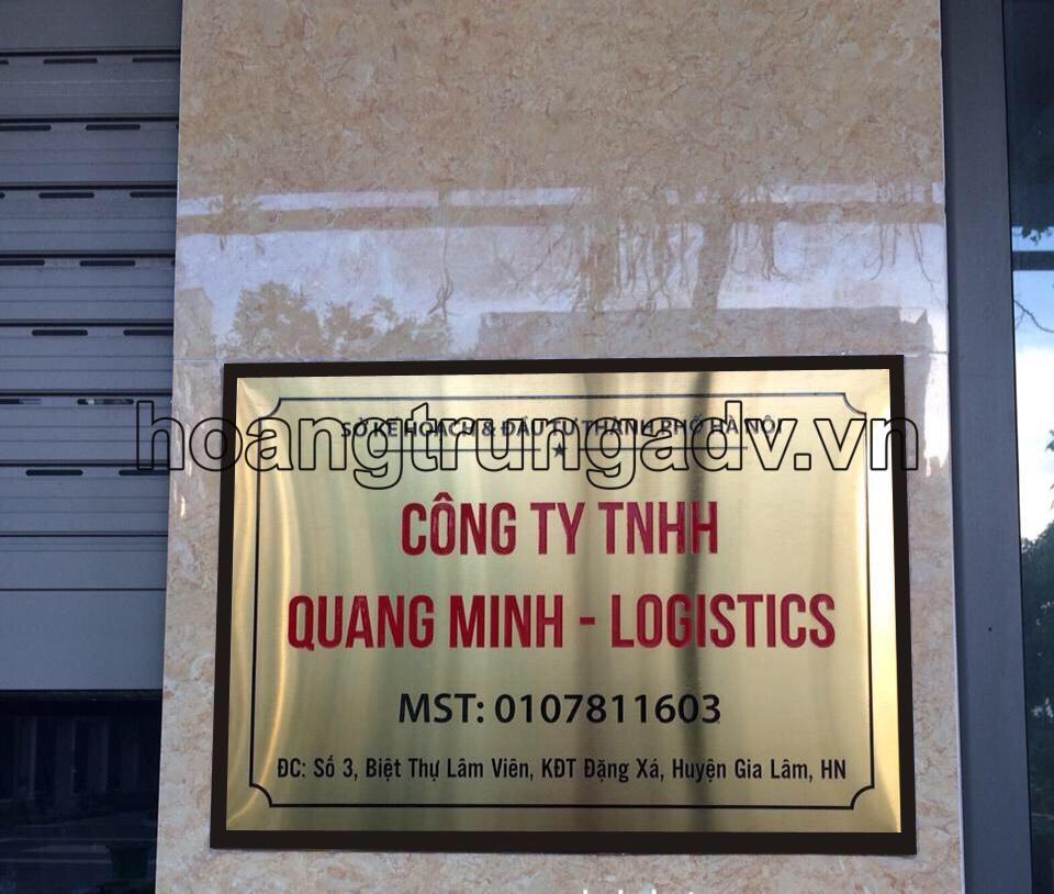 Xem ảnh gốc Làm biển công ty mica, inox đẹp, giá rẻ lấy ngay tại hà nộ