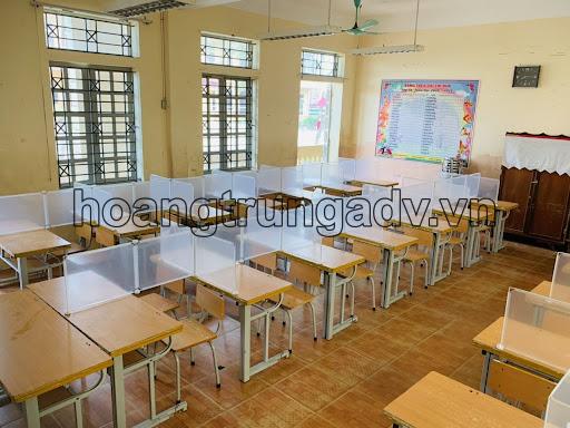 Thi công làm tấm chắn mica phòng chống dịch covid-19 giá rẻ tại hà nội