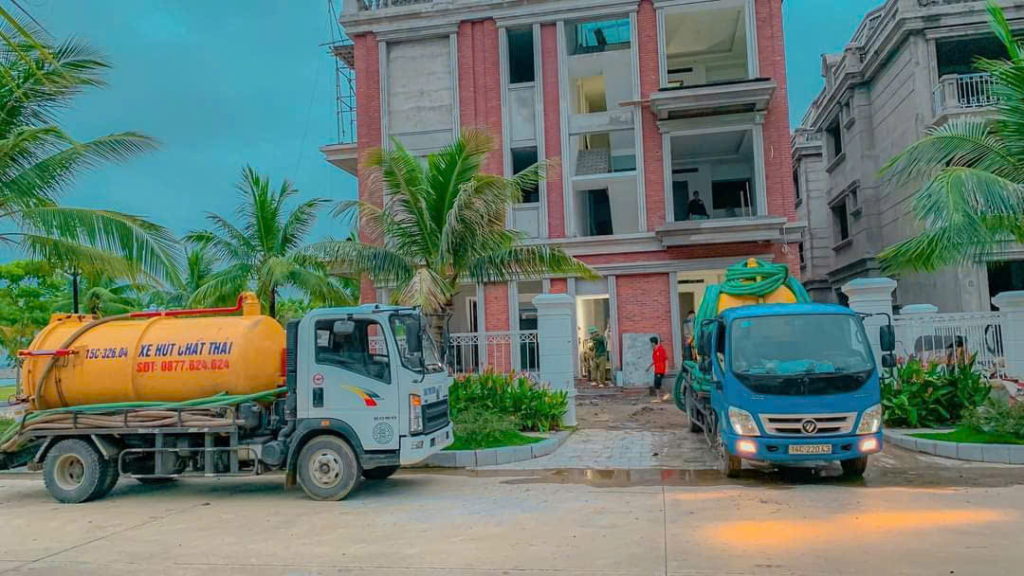 Dịch vụ hút bể phốt, thông tắc cầu cống tại Quảng Ninh 090.135.4994